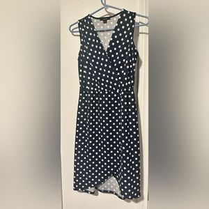 Adorable Navy Blue with white polka dot dress